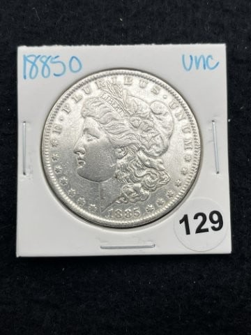 1885 O UNC Morgan Silver Dollar Coin (1 of 2)