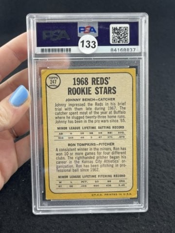 Johnny Bench Hand Signed Authentic Autograph - 2