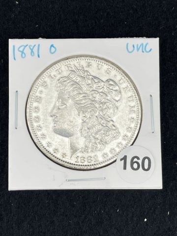 1881 O UNC Morgan Silver Dollar Coin (1 of 2)