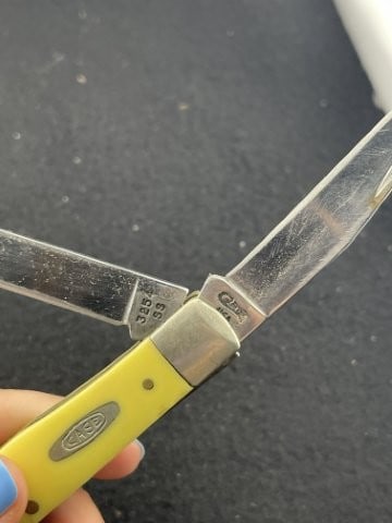 Case USA Yellow Handled Trapper - 4