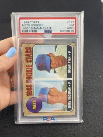 1968 Topps Nolan Ryan & Jerry Koosman Baseball Card (1 of 2)