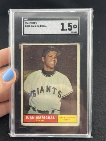 1961 Topps Juan Marichal Baseball Card (1 of 2)