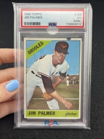 1966 Topps Jim Palmer Baseball Card (1 of 2)