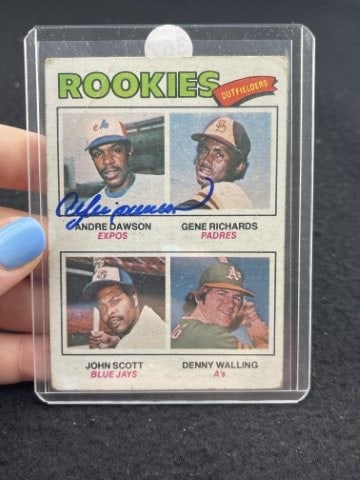 Andre Dawson Hand Signed Authentic Autograph (1 of 2)