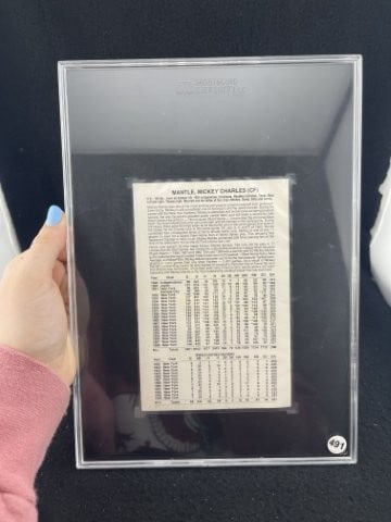 Mickey Mantle Hand Signed Authentic Autograph - 3