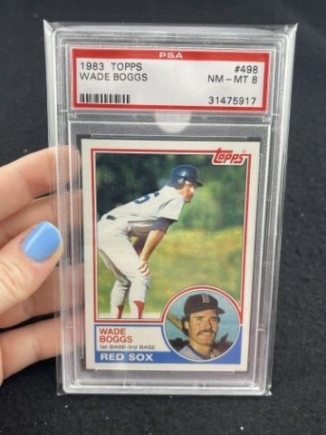 1983 Topps Wade Boggs Baseball Card: KEY WORDS: INDIAN ARTIFACT ARTIFACTS ARROWHEAD ARROWHEADS NATIVE AMERICAN MISSISSIPPIAN QUAPAW CADDO POTTERY COINS MORGAN DOLLAR PEACE DOLLAR SILVER COINS. All coins have been Sigma tested for authent