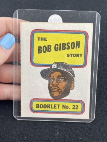 Bob Gibson Story Booklet Card: KEY WORDS: INDIAN ARTIFACT ARTIFACTS ARROWHEAD ARROWHEADS NATIVE AMERICAN MISSISSIPPIAN QUAPAW CADDO POTTERY COINS MORGAN DOLLAR PEACE DOLLAR SILVER COINS. All coins have been Sigma tested for authent