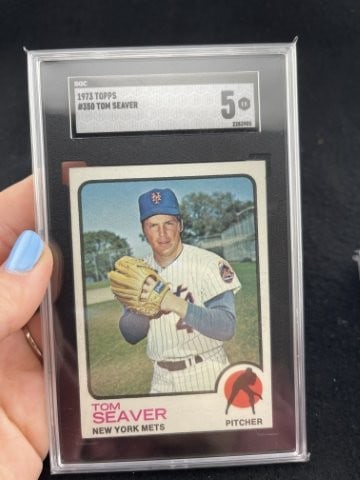 1973 Topps Tom Seaver Baseball Card: KEY WORDS: INDIAN ARTIFACT ARTIFACTS ARROWHEAD ARROWHEADS NATIVE AMERICAN MISSISSIPPIAN QUAPAW CADDO POTTERY COINS MORGAN DOLLAR PEACE DOLLAR SILVER COINS. All coins have been Sigma tested for