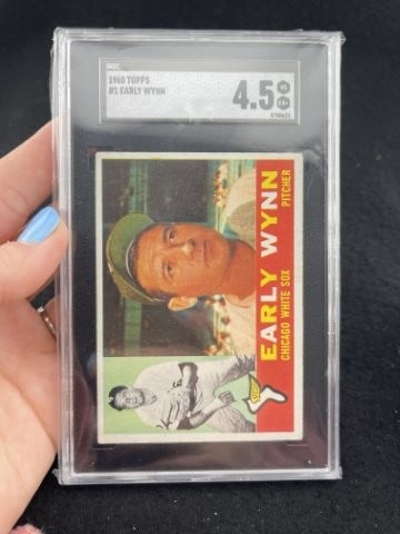 1960 Topps Early Wynn Baseball Card: KEY WORDS: INDIAN ARTIFACT ARTIFACTS ARROWHEAD ARROWHEADS NATIVE AMERICAN MISSISSIPPIAN QUAPAW CADDO POTTERY COINS MORGAN DOLLAR PEACE DOLLAR SILVER COINS. All coins have been Sigma tested for authent