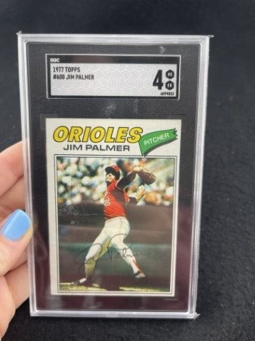 1977 Topps Jim Palmer Baseball Card: KEY WORDS: INDIAN ARTIFACT ARTIFACTS ARROWHEAD ARROWHEADS NATIVE AMERICAN MISSISSIPPIAN QUAPAW CADDO POTTERY COINS MORGAN DOLLAR PEACE DOLLAR SILVER COINS. All coins have been Sigma tested for authent