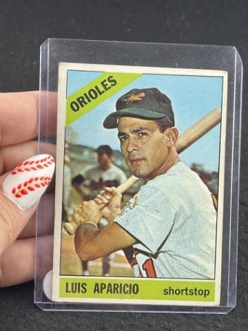 1966 Topps Luis Aparicio Baseball Card (1 of 2)