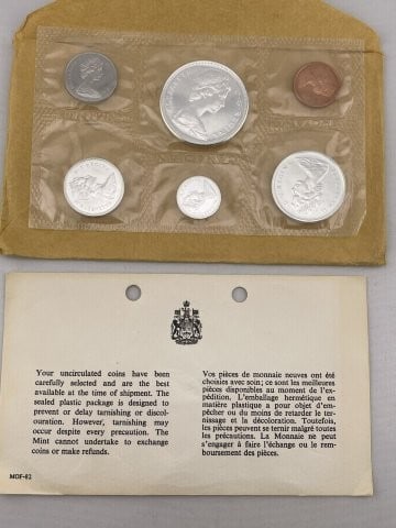 1867 - 1967 Canadian Mint Coin Proof Set (1 of 2)