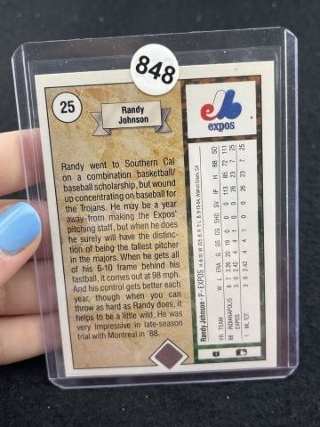 1989 Upper Deck Randy Johnson Baseball Card - 2