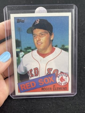 1985 Topps Roger Clemens Baseball Card (1 of 2)