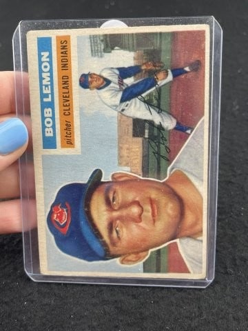 Topps Bob Lemon Baseball Card: KEY WORDS: INDIAN ARTIFACT ARTIFACTS ARROWHEAD ARROWHEADS NATIVE AMERICAN MISSISSIPPIAN QUAPAW CADDO POTTERY COINS MORGAN DOLLAR PEACE DOLLAR SILVER COINS. All coins have been Sigma tested for authent