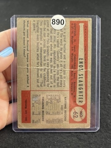 Enos Slaughter Baseball Card - 2