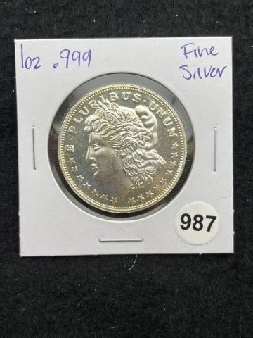 1 Ounce .999 Fine Silver Round Coin: KEY WORDS: INDIAN ARTIFACT ARTIFACTS ARROWHEAD ARROWHEADS NATIVE AMERICAN MISSISSIPPIAN QUAPAW CADDO POTTERY COINS MORGAN DOLLAR PEACE DOLLAR SILVER COINS. All coins have been Sigma tested for authent