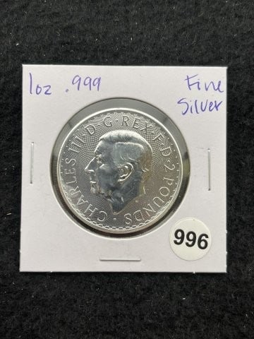 1 Ounce .999 Fine Silver Round Coin (1 of 2)