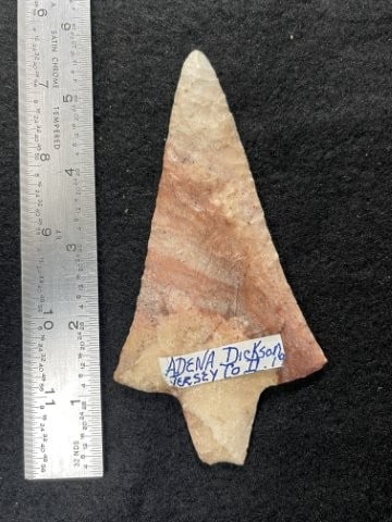 Dickson Indian Artifact Arrowhead: KEY WORDS: INDIAN ARTIFACT ARTIFACTS ARROWHEAD ARROWHEADS NATIVE AMERICAN MISSISSIPPIAN QUAPAW CADDO POTTERY COINS MORGAN DOLLAR PEACE DOLLAR SILVER COINS. All coins have been Sigma tested for