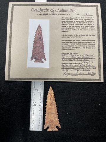 Pine Tree with Byron Anderson COA from Benton County, Tennessee ex - Wesley Bell Collection Indian (1 of 5)