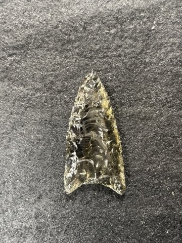 Obsidian Clovis Indian Artifact Arrowhead - 2