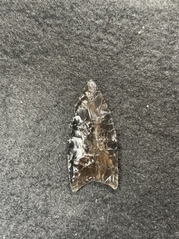Obsidian Clovis Indian Artifact Arrowhead - 2