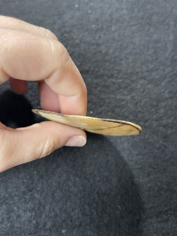 Engraved Shell Gorget Indian Artifact Arrowhead - 3