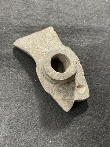 Fish Effigy Stone Pipe Indian Artifact Arrowhead (1 of 7)