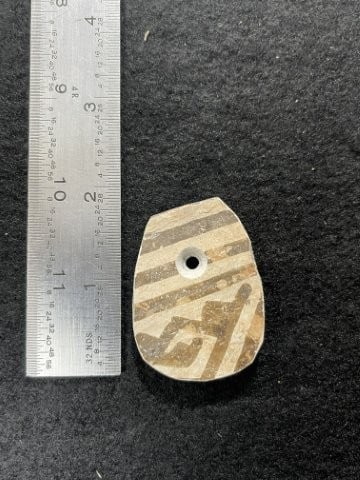 Anastazi Pendant Indian Artifact Arrowhead: KEY WORDS: INDIAN ARTIFACT ARTIFACTS ARROWHEAD ARROWHEADS NATIVE AMERICAN MISSISSIPPIAN QUAPAW CADDO POTTERY COINS MORGAN DOLLAR PEACE DOLLAR SILVER COINS. All coins have been Sigma tested for