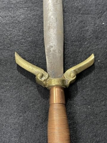 Large Dagger Indian Artifact Arrowhead - 3