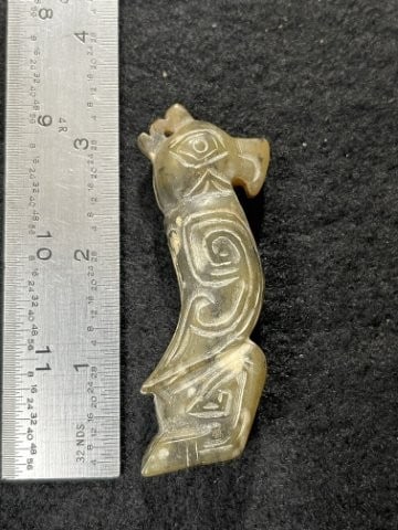 Chinese Jade Hengshan Figurine: KEY WORDS: INDIAN ARTIFACT ARTIFACTS ARROWHEAD ARROWHEADS NATIVE AMERICAN MISSISSIPPIAN QUAPAW CADDO POTTERY COINS MORGAN DOLLAR PEACE DOLLAR SILVER COINS. All coins have been Sigma tested for