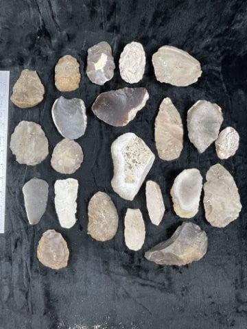 Large Group of Chipped Axes Indian Artifact Arrowhead (1 of 8)