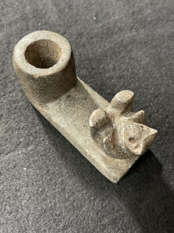 Human Effigy Stone Pipe Indian Artifact Arrowhead (1 of 7)