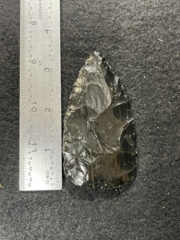 Obsidian Chipped Blade Indian Artifact Arrowhead (1 of 3)