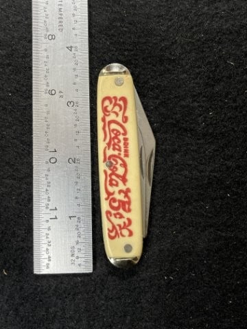 Coca-Cola Pocket Knife Indian Artifact Arrowhead (1 of 1)