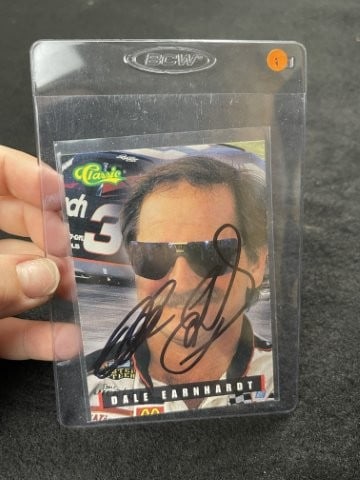 Dale Earnhardt Hand Signed Authentic Autograph: KEY WORDS: INDIAN ARTIFACT ARTIFACTS ARROWHEAD ARROWHEADS NATIVE AMERICAN MISSISSIPPIAN QUAPAW CADDO POTTERY COINS MORGAN DOLLAR PEACE DOLLAR SILVER COINS. All coins have been Sigma tested for