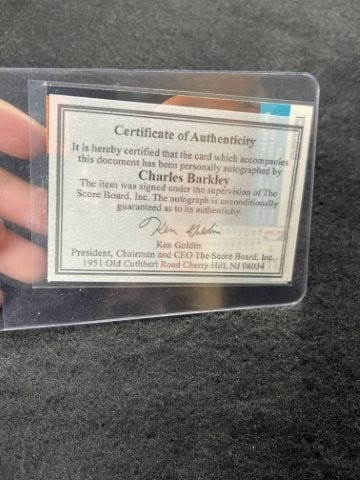 Charles Barkley Hand Signed Authentic Autograph - 2