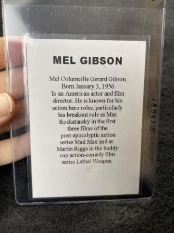 Mel Gibson Hand Signed Authentic Autograph - 2