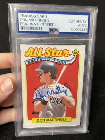 Don Mattingly Hand Signed Authentic Autograph: KEY WORDS: INDIAN ARTIFACT ARTIFACTS ARROWHEAD ARROWHEADS NATIVE AMERICAN MISSISSIPPIAN QUAPAW CADDO POTTERY COINS MORGAN DOLLAR PEACE DOLLAR SILVER COINS. All coins have been Sigma tested for