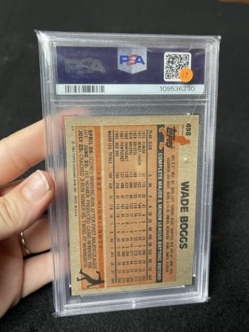 Wade Boggs Hand Signed Authentic Autograph - 2