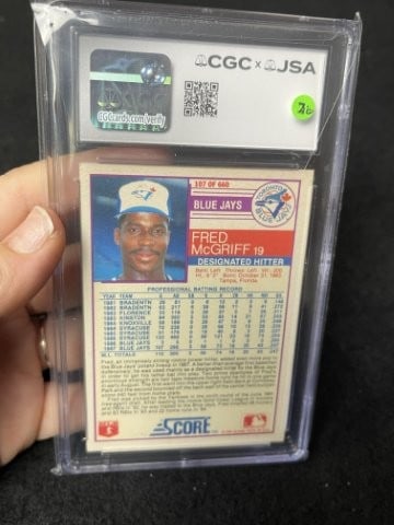 Fred McGriff Hand Signed Authentic Autograph - 2