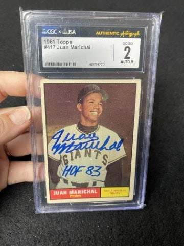 Juan Marichal Hand Signed Authentic Autograph: KEY WORDS: INDIAN ARTIFACT ARTIFACTS ARROWHEAD ARROWHEADS NATIVE AMERICAN MISSISSIPPIAN QUAPAW CADDO POTTERY COINS MORGAN DOLLAR PEACE DOLLAR SILVER COINS. All coins have been Sigma tested for