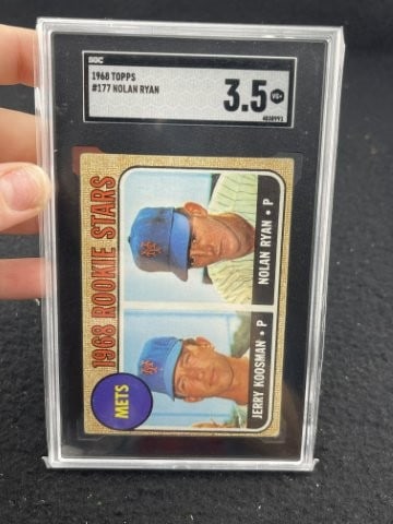 1968 Topps Nolan Ryan & Jerry Koosman Baseball Card: KEY WORDS: INDIAN ARTIFACT ARTIFACTS ARROWHEAD ARROWHEADS NATIVE AMERICAN MISSISSIPPIAN QUAPAW CADDO POTTERY COINS MORGAN DOLLAR PEACE DOLLAR SILVER COINS. All coins have been Sigma tested for