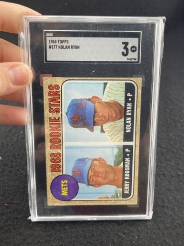 1968 Topps Nolan Ryan & Jerry Koosman Baseball Card: KEY WORDS: INDIAN ARTIFACT ARTIFACTS ARROWHEAD ARROWHEADS NATIVE AMERICAN MISSISSIPPIAN QUAPAW CADDO POTTERY COINS MORGAN DOLLAR PEACE DOLLAR SILVER COINS. All coins have been Sigma tested for