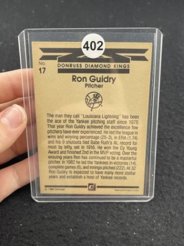 Ron Guidry Hand Signed Authentic Autograph - 2