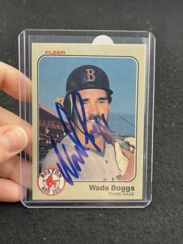 Wade Boggs Hand Signed Authentic Autograph: KEY WORDS: INDIAN ARTIFACT ARTIFACTS ARROWHEAD ARROWHEADS NATIVE AMERICAN MISSISSIPPIAN QUAPAW CADDO POTTERY COINS MORGAN DOLLAR PEACE DOLLAR SILVER COINS. All coins have been Sigma tested for