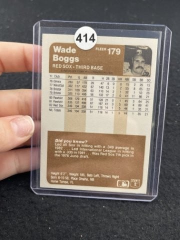 Wade Boggs Hand Signed Authentic Autograph - 2