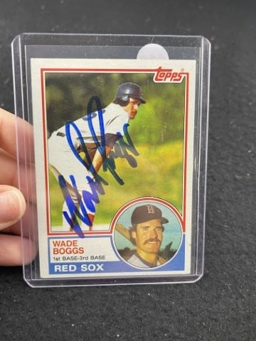 Wade Boggs Hand Signed Authentic Autograph