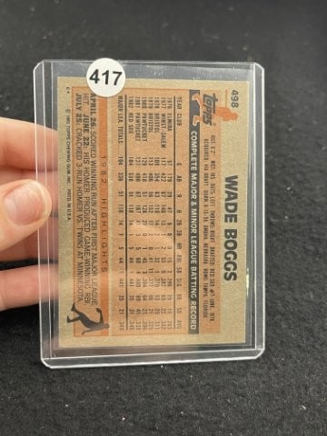 Wade Boggs Hand Signed Authentic Autograph - 2