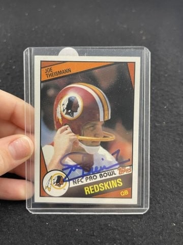 Joe Theismann Hand Signed Authentic Autograph: KEY WORDS: INDIAN ARTIFACT ARTIFACTS ARROWHEAD ARROWHEADS NATIVE AMERICAN MISSISSIPPIAN QUAPAW CADDO POTTERY COINS MORGAN DOLLAR PEACE DOLLAR SILVER COINS. All coins have been Sigma tested for